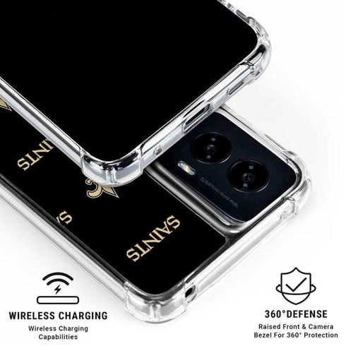 NFL New Orleans Saints Blitz Series Moto G Power 5G (2024) Clear Case