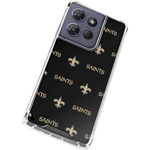 NFL New Orleans Saints Blitz Series Moto G Stylus 5G (2025) Clear Case