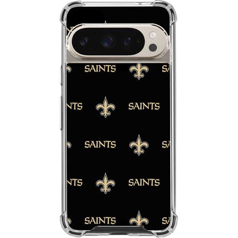 NFL New Orleans Saints Blitz Series Pixel 9/9 Pro Clear Case