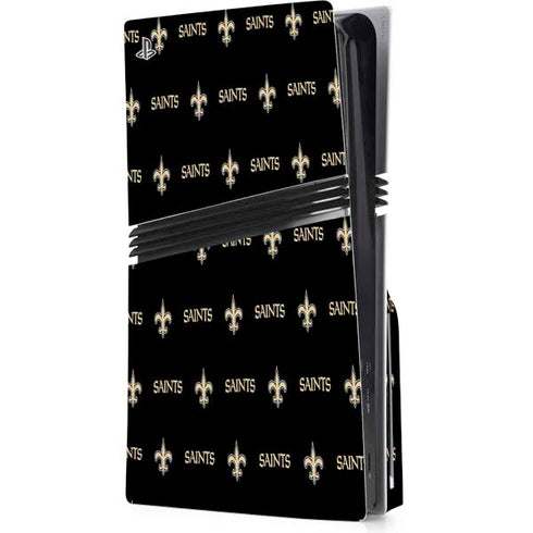 NFL New Orleans Saints Blitz Series PS5 Pro Disk Console Skin
