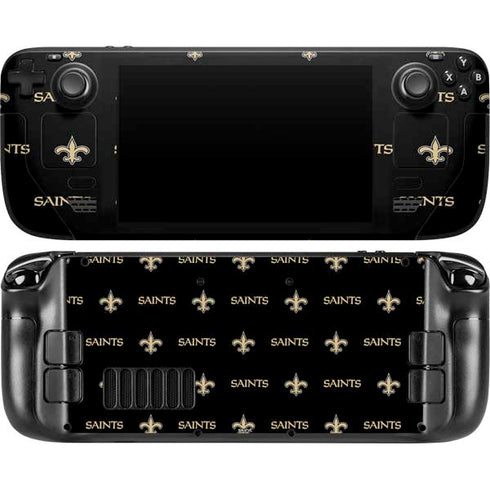 NFL New Orleans Saints Blitz Series Steam Deck Handheld Gaming Computer OLED Skin
