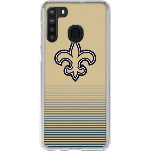 NFL New Orleans Saints Breakaway Galaxy A21 Clear Case