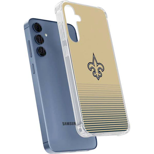 NFL New Orleans Saints Breakaway Galaxy A35 5G Clear Case