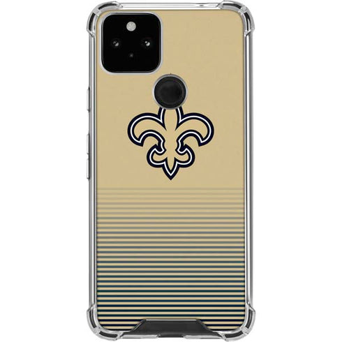 NFL New Orleans Saints Breakaway Google Pixel 5 Clear Case