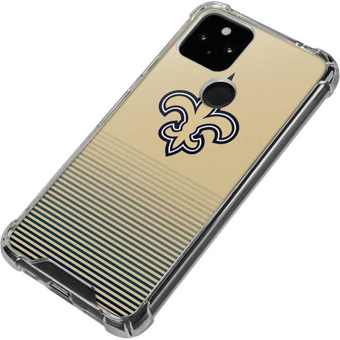 NFL New Orleans Saints Breakaway Google Pixel 5 Clear Case
