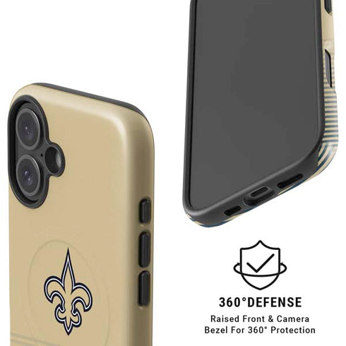 NFL New Orleans Saints Breakaway iPhone 16 Magsafe Impact Case