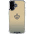 NFL New Orleans Saints Breakaway iPhone 16 Plus Clear Case