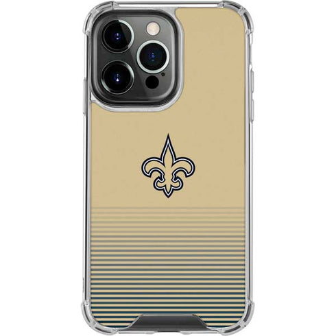 NFL New Orleans Saints Breakaway iPhone 16 Pro Max Clear Case