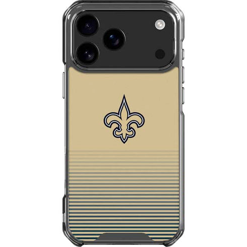 NFL New Orleans Saints Breakaway iPhone 18 Pro Max Clear Case
