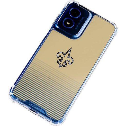 NFL New Orleans Saints Breakaway Moto G 5G (2024) Clear Case
