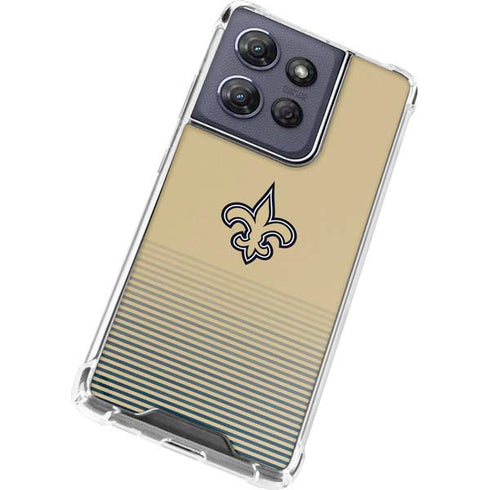 NFL New Orleans Saints Breakaway Moto G Play 5G (2025) Clear Case