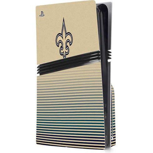 NFL New Orleans Saints Breakaway PS5 Pro Disk Console Skin