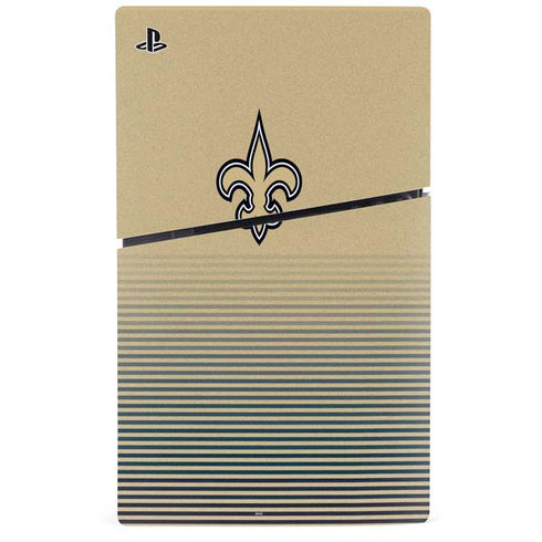 NFL New Orleans Saints Breakaway PS5 Slim Digital Edition Console Skin