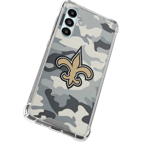 NFL New Orleans Saints Camo Galaxy A16 5G Clear Case