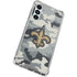 NFL New Orleans Saints Camo Galaxy A16 5G Clear Case