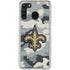 NFL New Orleans Saints Camo Galaxy A21 Clear Case