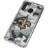 NFL New Orleans Saints Camo Galaxy A21 Clear Case