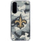 NFL New Orleans Saints Camo Galaxy A36 5G Clear Case