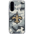NFL New Orleans Saints Camo Galaxy A36 5G Clear Case