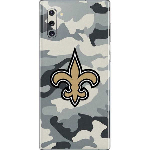 NFL New Orleans Saints Camo Galaxy Note 10 Skin