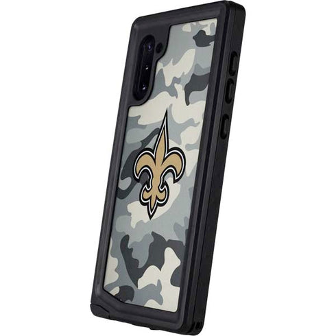 NFL New Orleans Saints Camo Galaxy Note 10 Waterproof Case