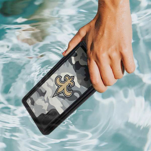 NFL New Orleans Saints Camo Galaxy Note 10 Waterproof Case