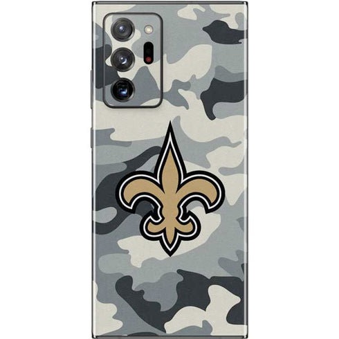 NFL New Orleans Saints Camo Galaxy Note20 Ultra 5G Skin