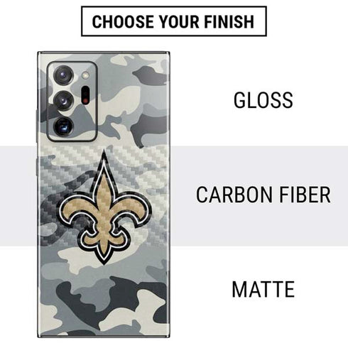 NFL New Orleans Saints Camo Galaxy Note20 Ultra 5G Skin