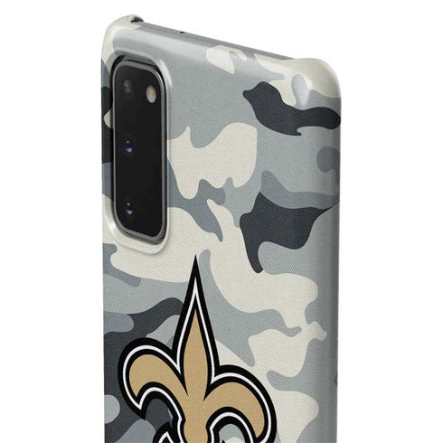 NFL New Orleans Saints Camo Galaxy S20 Lite Case