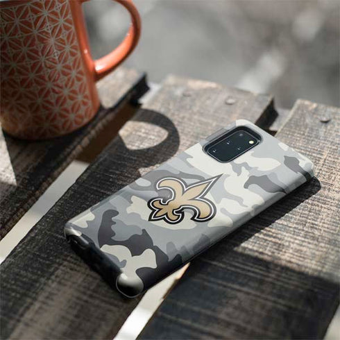 NFL New Orleans Saints Camo Galaxy S20 Plus Pro Case