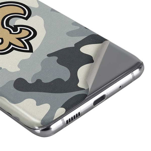 NFL New Orleans Saints Camo Galaxy S20 Plus Skin