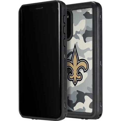 NFL New Orleans Saints Camo Galaxy S20 Plus Waterproof Case