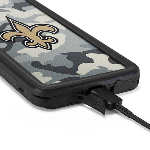 NFL New Orleans Saints Camo Galaxy S20 Plus Waterproof Case