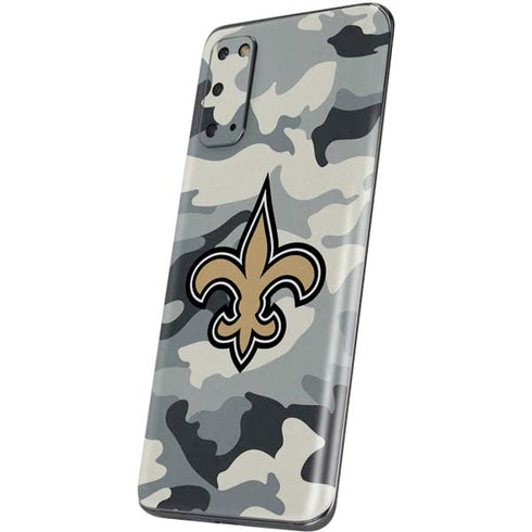 NFL New Orleans Saints Camo Galaxy S20 Skin
