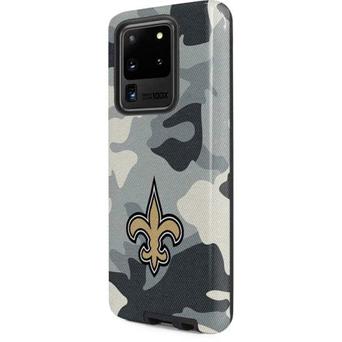 NFL New Orleans Saints Camo Galaxy S20 Ultra 5G Pro Case