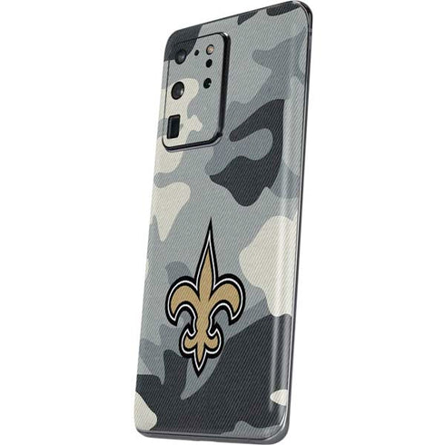 NFL New Orleans Saints Camo Galaxy S20 Ultra 5G Skin