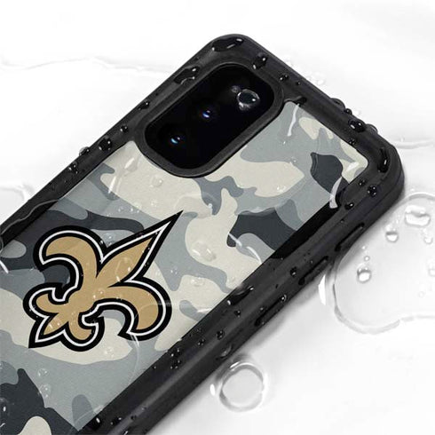 NFL New Orleans Saints Camo Galaxy S20 Waterproof Case