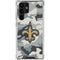 NFL New Orleans Saints Camo Galaxy S23 Ultra Clear Case