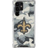 NFL New Orleans Saints Camo Galaxy S23 Ultra Clear Case