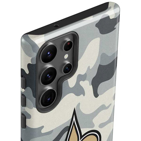 NFL New Orleans Saints Camo Galaxy S23 Ultra Pro Case