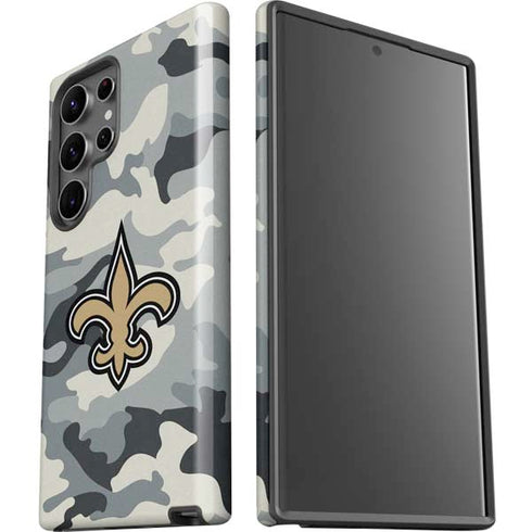 NFL New Orleans Saints Camo Galaxy S23 Ultra Pro Case