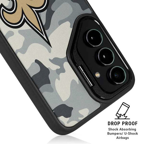 NFL New Orleans Saints Camo Galaxy S24 Kickstand Case