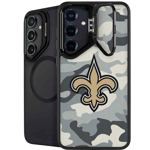 NFL New Orleans Saints Camo Galaxy S25 Plus Kickstand Case