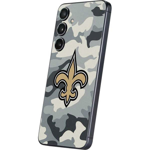 NFL New Orleans Saints Camo Galaxy S25 Plus Skin