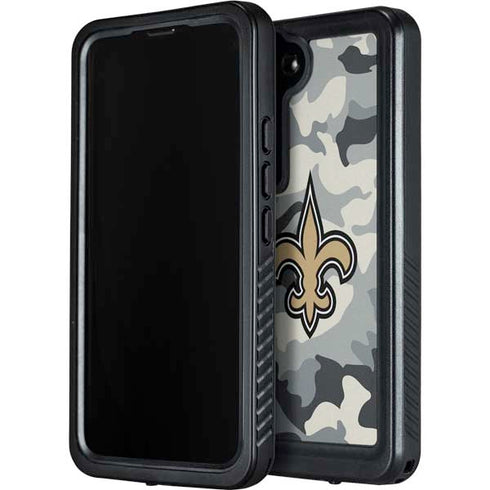 NFL New Orleans Saints Camo Galaxy S24 Plus Waterproof Case