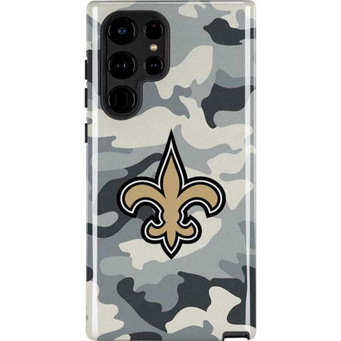 NFL New Orleans Saints Camo Galaxy S25 Ultra Impact Case