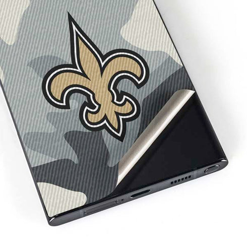 NFL New Orleans Saints Camo Galaxy S24 Ultra Skin