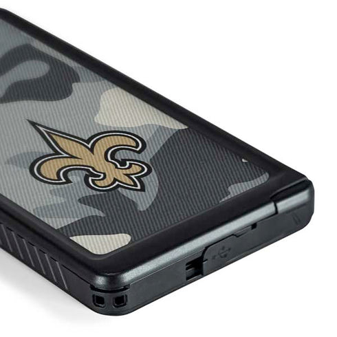 NFL New Orleans Saints Camo Galaxy S24 Ultra Waterproof Case