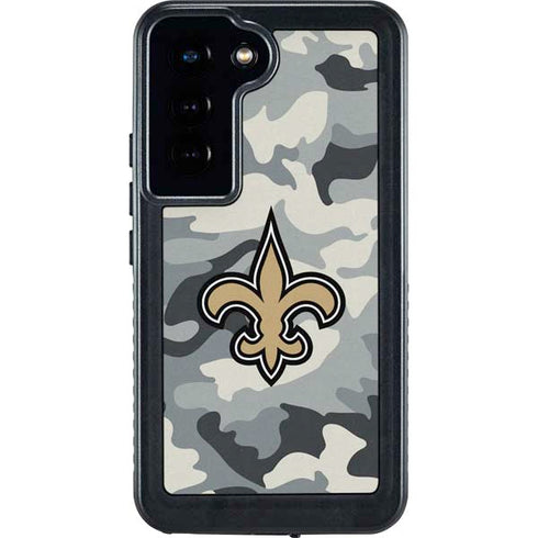 NFL New Orleans Saints Camo Galaxy S24 Waterproof Case