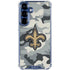 NFL New Orleans Saints Camo Galaxy S25 Clear Case